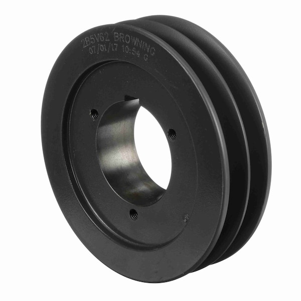 Browning 2 Groove Cast Iron Bushed Bore Multiple Sheave, 2B5V62 2B5V62 - main